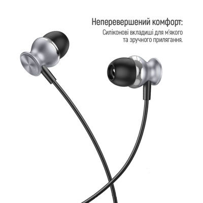 Навушники ColorWay 3.5 mm Wired Earphone UrbanBeat Black (CW-WD03BK)