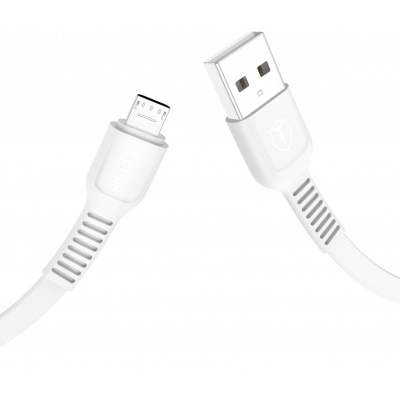 Дата кабель USB 2.0 AM to Micro 5P 1.2m White T-Phox (T-M802 white)