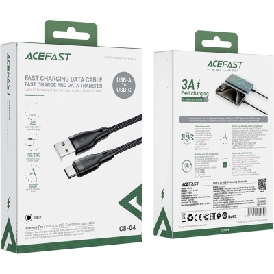 Дата кабель USB 2.0 AM to Type-C 1.2m 3.0A C8-04 Acefast (6974316282693)