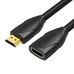 Кабель мультимедійний HDMI M to HDMI F 0.5m black Vention (VAA-B06-B050)