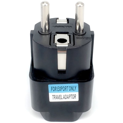 Перехідник US/UK/AU to EU Dynamode (EU Adapter black)