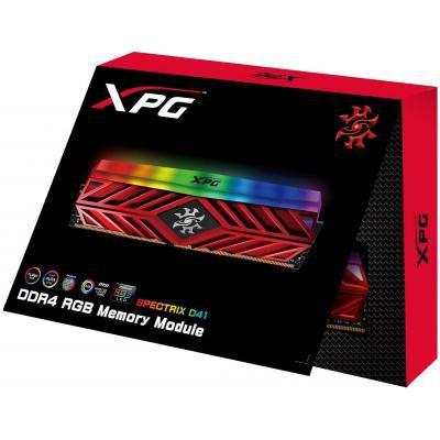 Модуль памяти для компьютера DDR4 8GB 3000 MHz XPG Spectrix D41 Red ADATA (AX4U300038G16-SR41)