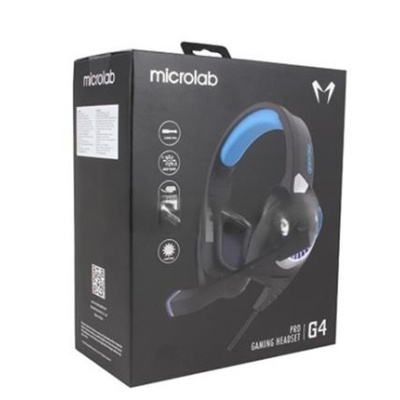 Навушники Microlab G4BB Black-Blue (G4BB)