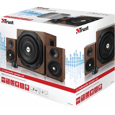 Акустическая система Trust Vigor 2.1 Subwoofer Speaker Set - brown (20244)