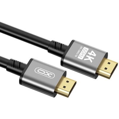 Кабель мультимедійний HDMI to HDMI 5.0m v2.0 black XO (GB017B-HDMI.tranish)