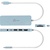 Концентратор J5create USB-C 6-in-1 2xUSB 3.2 + USB-C PD + HDMI 4K + SD/TF + 3.5mm cyan (JCD373EC-N)