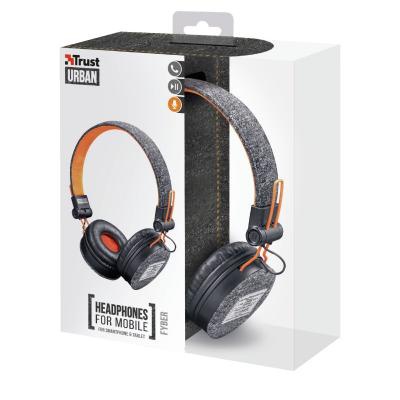 Наушники Trust Fyber On-Ear Mic Sports Black (22645)