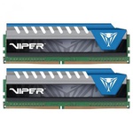 Модуль памяти для компьютера DDR4 16GB (2x8GB) 2666 MHz Viper Elite Blue Patriot (PVE416G266C6KBL)