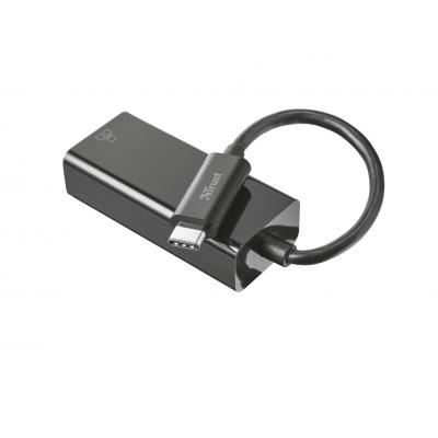 Переходник USB-C to Ethernet BLACK Trust (21491_TRUST)