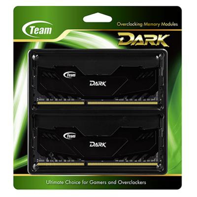 Модуль памяти для компьютера DDR4 8GB (2x4GB) 2666 MHz Dark Black Team (TDKED48G2666HC15ADC01)