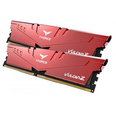 Модуль памяти для компьютера DDR4 8GB (2x4GB) 2666 MHz T-Force Vulcan Z Red Team (TLZRD48G2666HC18HDC01)