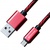 Дата кабель Grand-X USB - micro USB, Cu, 1.5A, Red/Blac, 1m (FM05RB)