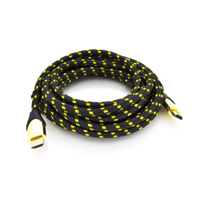 Кабель мультимедійний HDMI M to HDMI M 3.0m V2.1 8K60Hz 4K120Hz black/gold Ritar (YT-HDMI(M)/(M)V2.1-3.0m/19949)