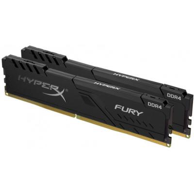 Модуль памяти для компьютера DDR4 8GB (2x4GB) 2400 MHz HyperX Fury Black HyperX (Kingston Fury) (HX424C15FB3K2/8)