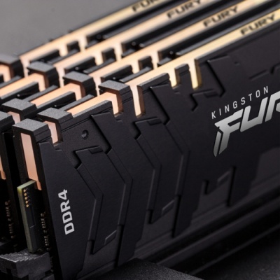 Модуль пам'яті для комп'ютера DDR4 8GB 3200 MHz RenegadeBlack Kingston Fury (ex.HyperX) (KF432C16RB/8)