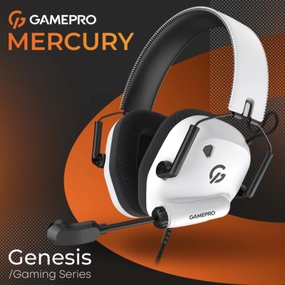 Навушники GamePro Genesis Mercury USB White (HS120W)