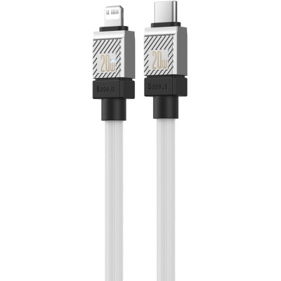 Дата кабель USB-C to Lightning 1.0m CoolPlay Fast Charging 20W white Baseus (CAKW000002)