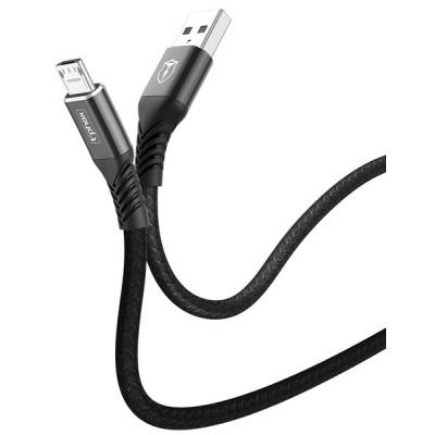 Дата кабель USB 2.0 AM to Micro 5P 2.0m Jagger T-M814 Black T-Phox (T-M814(2) black)