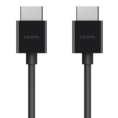 Кабель мультимедийный HDMI to HDMI 2.0m 2.1 4K HDR, Ultra High Speed HDMI Belkin (AV10175bt2M-BLK)