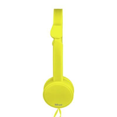 Наушники Trust Nano On-Ear Mic Yellow (23106)