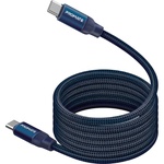 Дата кабель USB-C to USB-C springy.blue Promate (springy.blue)