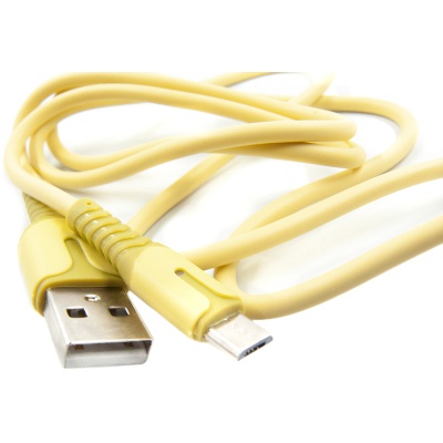 Дата кабель USB 2.0 AM to Micro 5P 1.0m yellow Dengos (PLS-M-IND-SOFT-YELLOW)