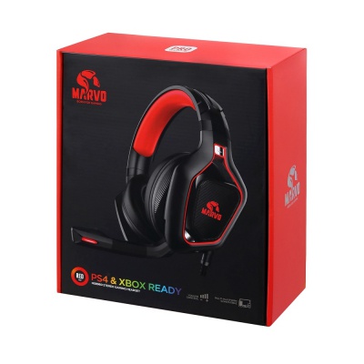 Навушники Marvo HG8960 Pro Red-LED Black/Red (HG8960)