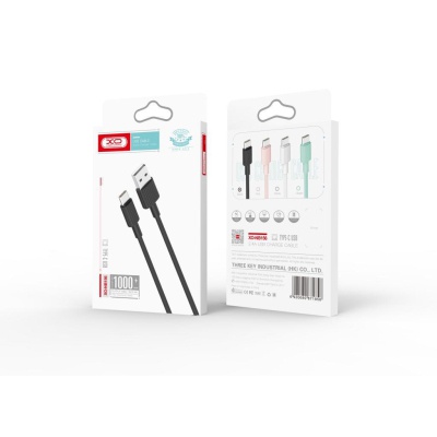 Дата кабель USB 2.0 AM to Lightning 1.0m 2.4A white XO (NB156-L-1-WH)