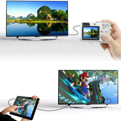 Перехідник Mini HDMI M to HDMI F black UGREEN (20101)