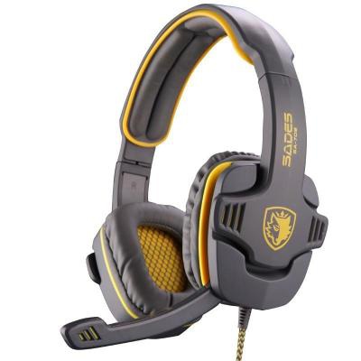 Наушники Sades Gpower Grey/Yellow (SA708-G-Y)