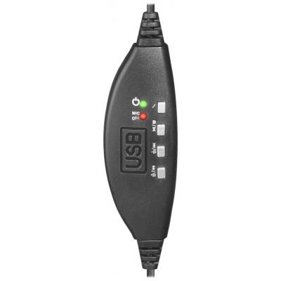 Наушники Defender Phoenix 875U USB Black-Red (63876)