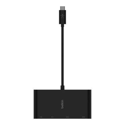 Перехідник Belkin USB-C to Ethernet, HDMI, VGA, USB-A, black (AVC005BTBK)