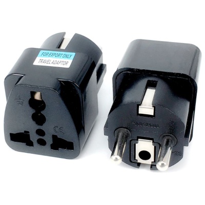 Перехідник US/UK/AU to EU Dynamode (EU Adapter black)