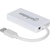 Концентратор Intracom Manhattan Pocket Hub 3-port USB3.0 + RJ45 Gigabit Ethernet White (507578)