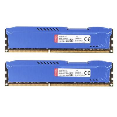 Модуль памяти для компьютера DDR3 16Gb (2x8GB) 1866 MHz HyperX Fury Blu HyperX (Kingston Fury) (HX318C10FK2/16)