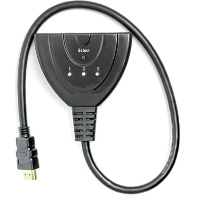 Перехідник HDMI to HDMI 3x1 PowerPlant (CA912070)