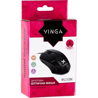 Мышка Vinga MS-210 black