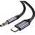 Кабель мультимедійний USB-C to 3.5mm M 1.0m gray Essager (EZJE02-0G)