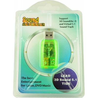 Звукова плата Atcom USB-sound card (5.1) 3D sound (Windows 7 ready) (7807)