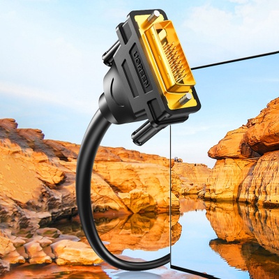 Кабель мультимедійний DVI M to DVI M 2.0m 24+1pin DV101 black UGREEN (11604)