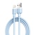Дата кабель USB 2.0 AM to Lightning 1.0m 2.1A silicone blue XO (NB208-L-1-BL)