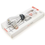 Дата кабель USB 2.0 AM to Lightning 1.0m KSC-125 ZIDAN White 3.2А iKAKU (KSC-125-L)