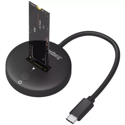 Док-станція для накопичувачів Sandberg USB3.2 Type-C toSSD M.2 NVMe M Key (136-47)