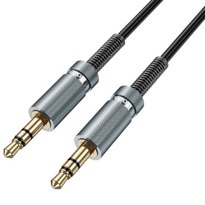 Кабель мультимедійний 3.5mm M to 3.5mm M 3.0m Black HOCO (6942007631235)