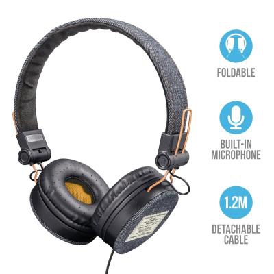 Наушники Trust Fyber On-Ear Mic Dark Denim (22643)