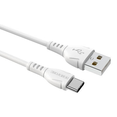 Дата кабель USB 2.0 AM to Micro 5P 1.0m 2.4A black BOROFONE (6931474743916)