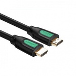 Кабель мультимедійний HDMI to HDMI 1.0m HD101 Round (Yellow/Black) Ugreen (10115)