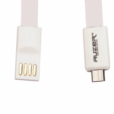 Дата кабель AUZER USB 2.0 – Micro USB 1.0м White (AC-M1WH)