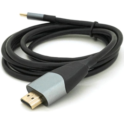 Кабель мультимедійний USB-C to HDMI M 1.8m 4K30Hz black Voltronic (YT-HDMI (M)-Type-C (M))