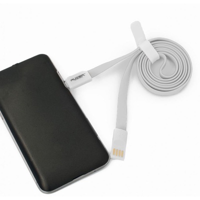 Дата кабель AUZER USB 2.0 – Micro USB 1.0м White (AC-M1WH)